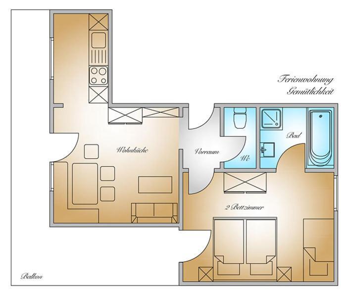 Gaestehaus Herrmann فيلزموس الغرفة الصورة